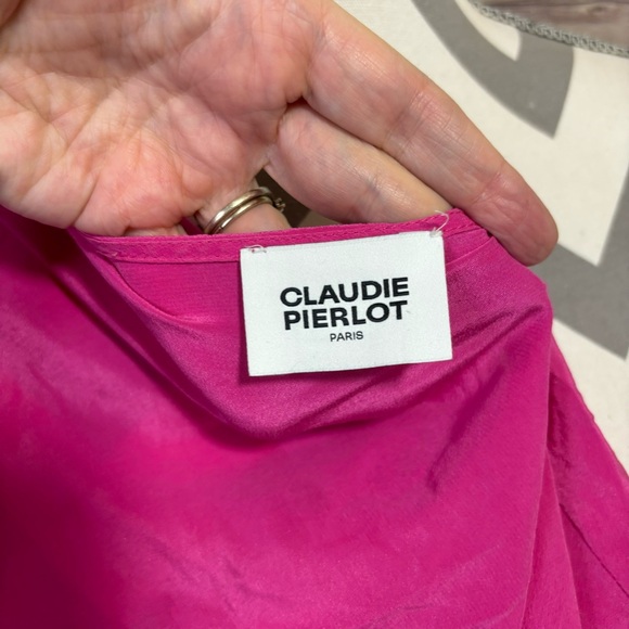 CLAUDIE PIERLOT Printed Wrap Top - Picture 6 of 6